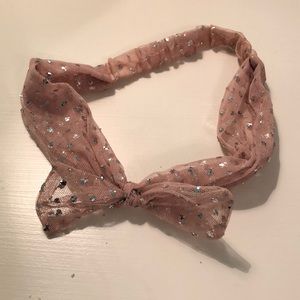 light pink sparkly headband